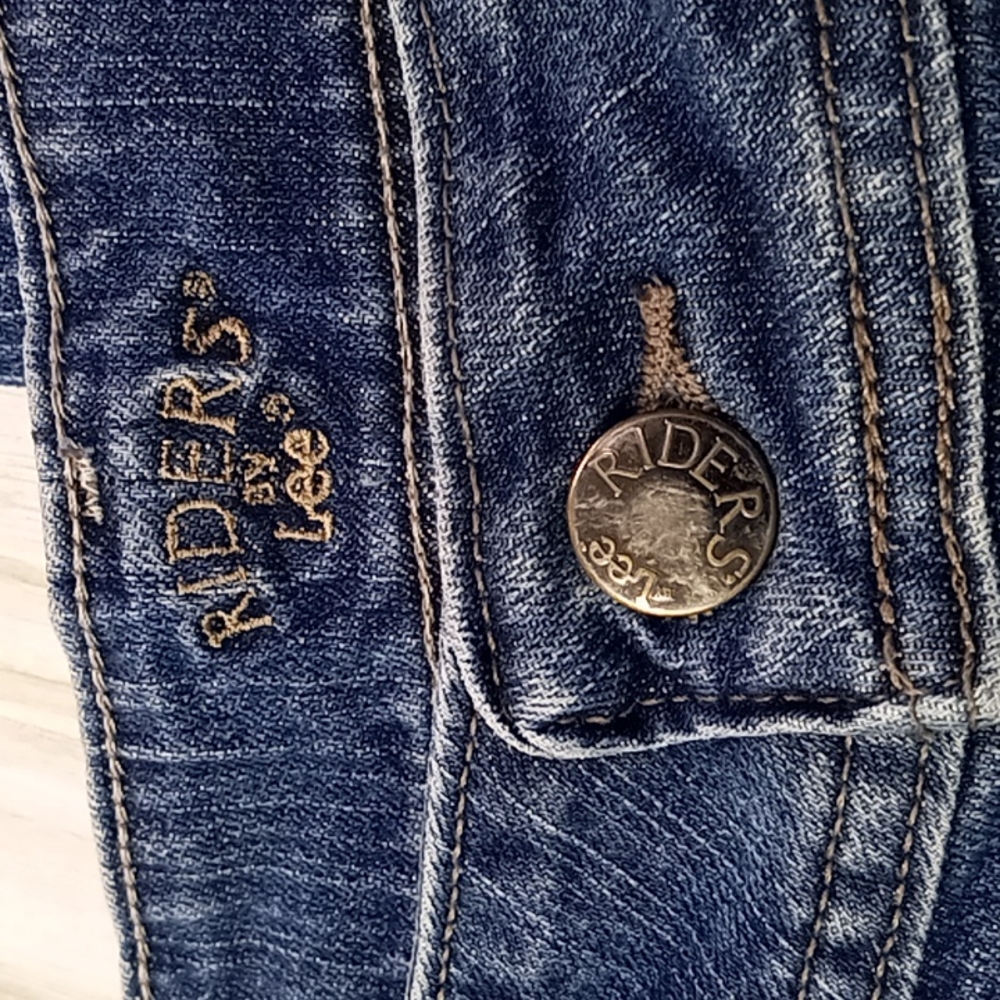 Riders by Lee Straight Leg Blue Jeans Size 6 Petite - Picture 16 of 16